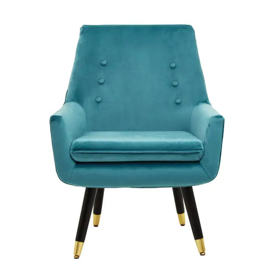 SARA GREEN VELVET ARMCHAIR by Fifty Five South
