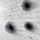 MIRANO SET OF 3 BLACK FINISH STARBURST WALL DECOR