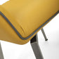 Mako Swivel Leather Effect Yellow Dining Chair