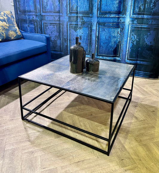 Turin Antique Silver Coffee Table By Perfected