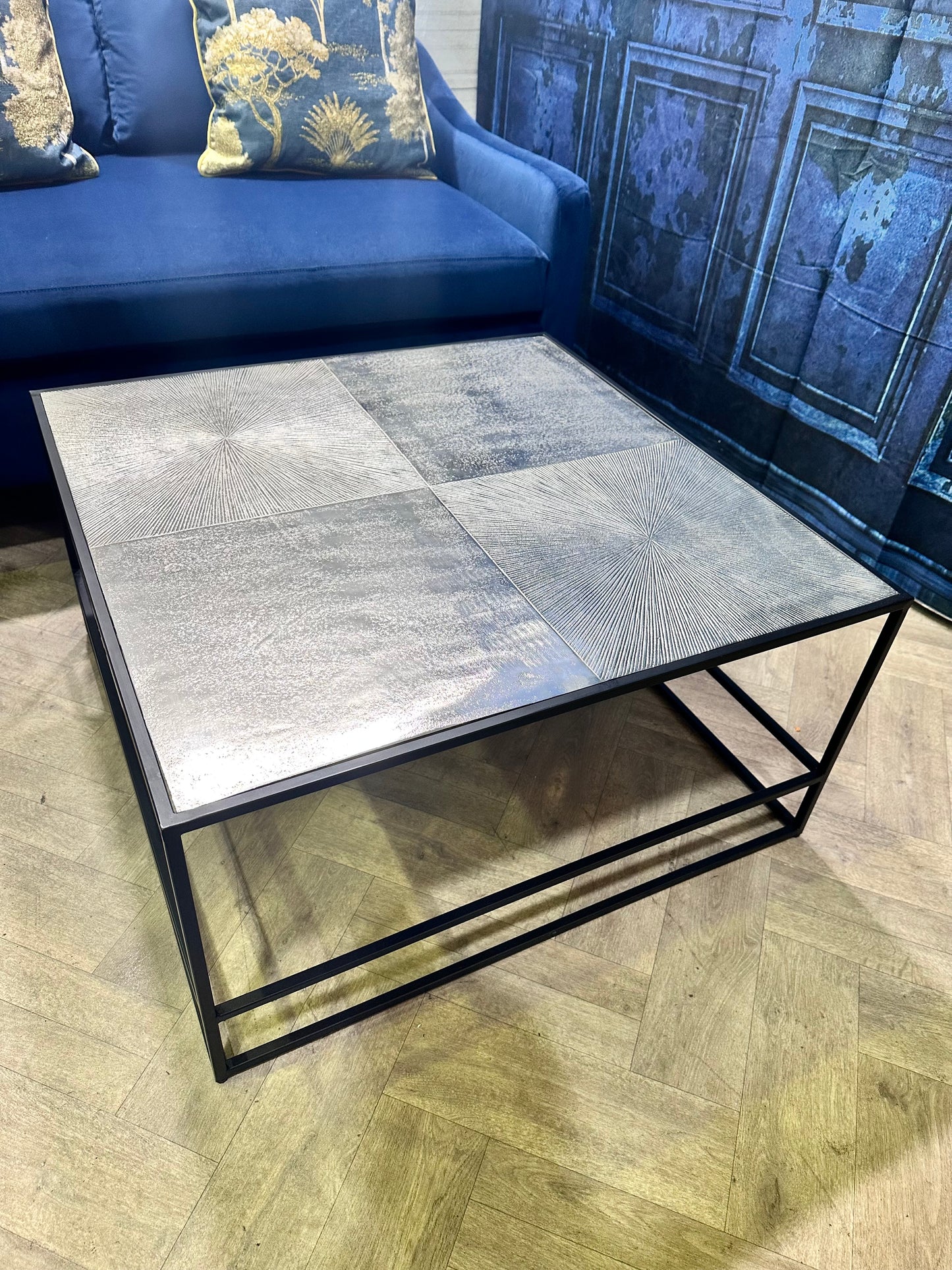 Turin Antique Silver Coffee Table By Perfected