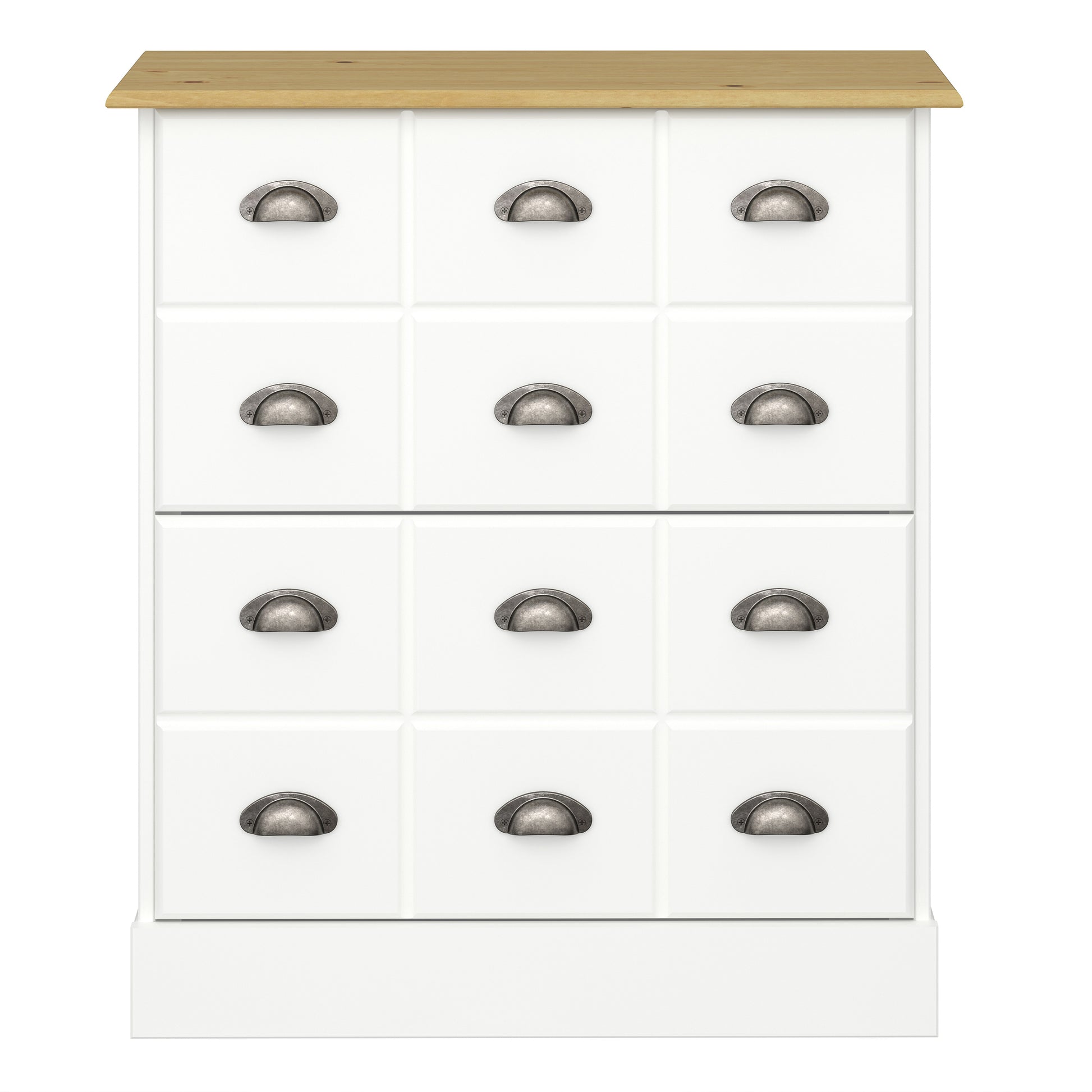 Nola Shoe Cabinet White & Pine