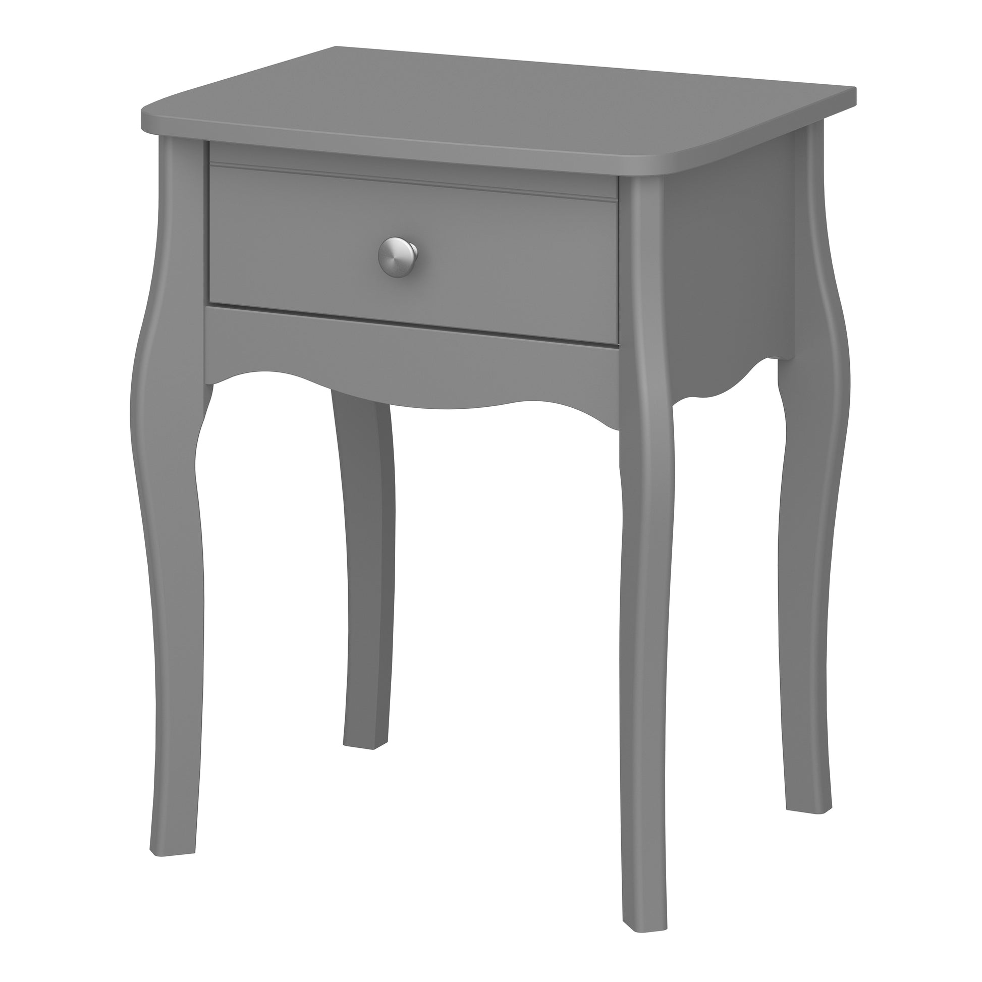 Baroque Nightstand in Grey