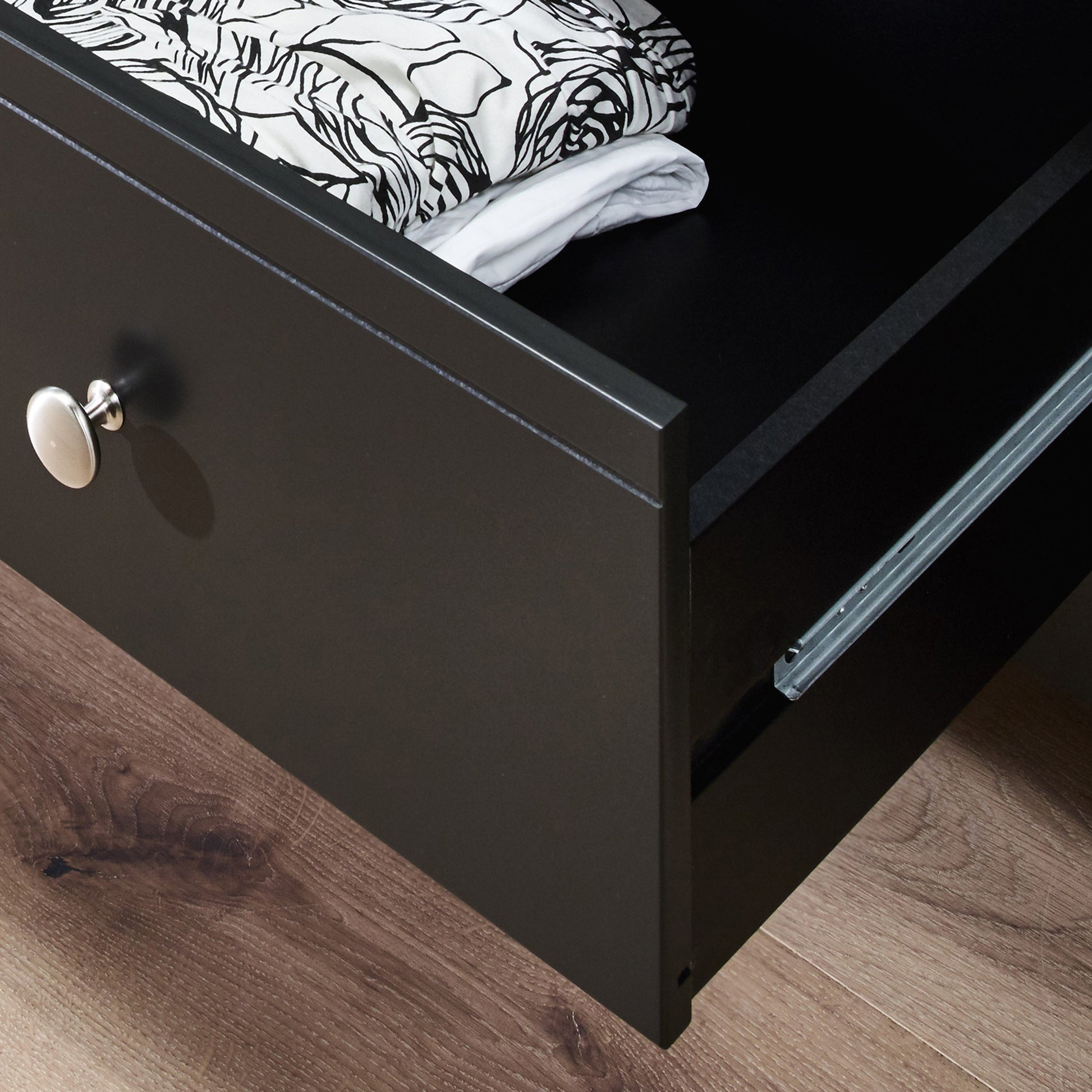 Baroque 5 Drawer Narrow in Black