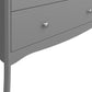 Baroque 2 Door 1 Drawer Wardrobe in Grey