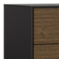 Soma Sideboard 2 Doors 3 Drawers in Granulated Black Brushed Espresso