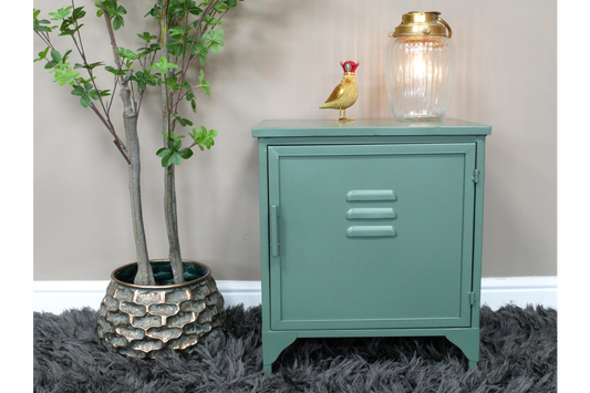 Industrial Metal Bedside Cabinet