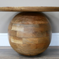 Mango Wood Round Base Side Table