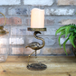 Golden Flamingo Candle Holder