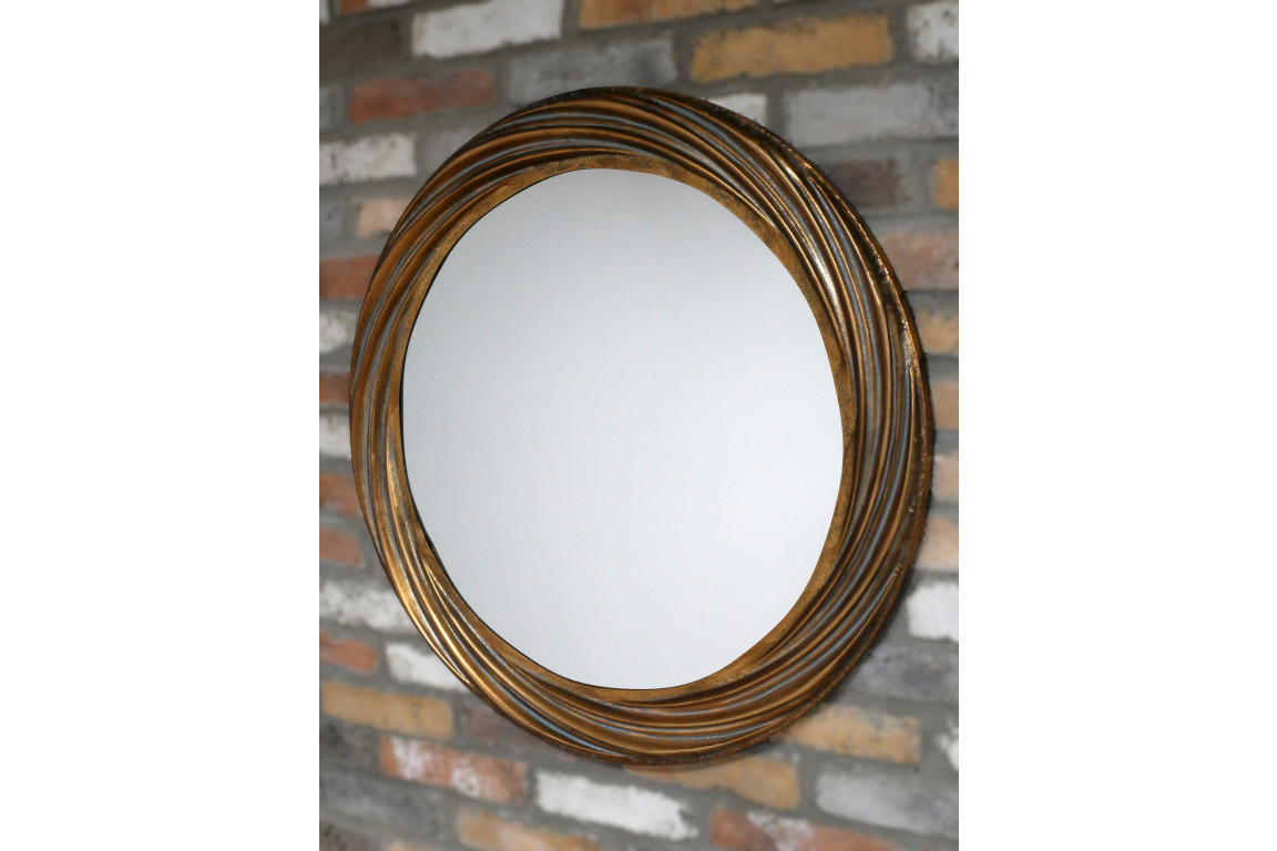 Antique Golden Swirl Mirror