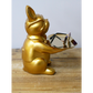 Gold Butler Dog With Tray