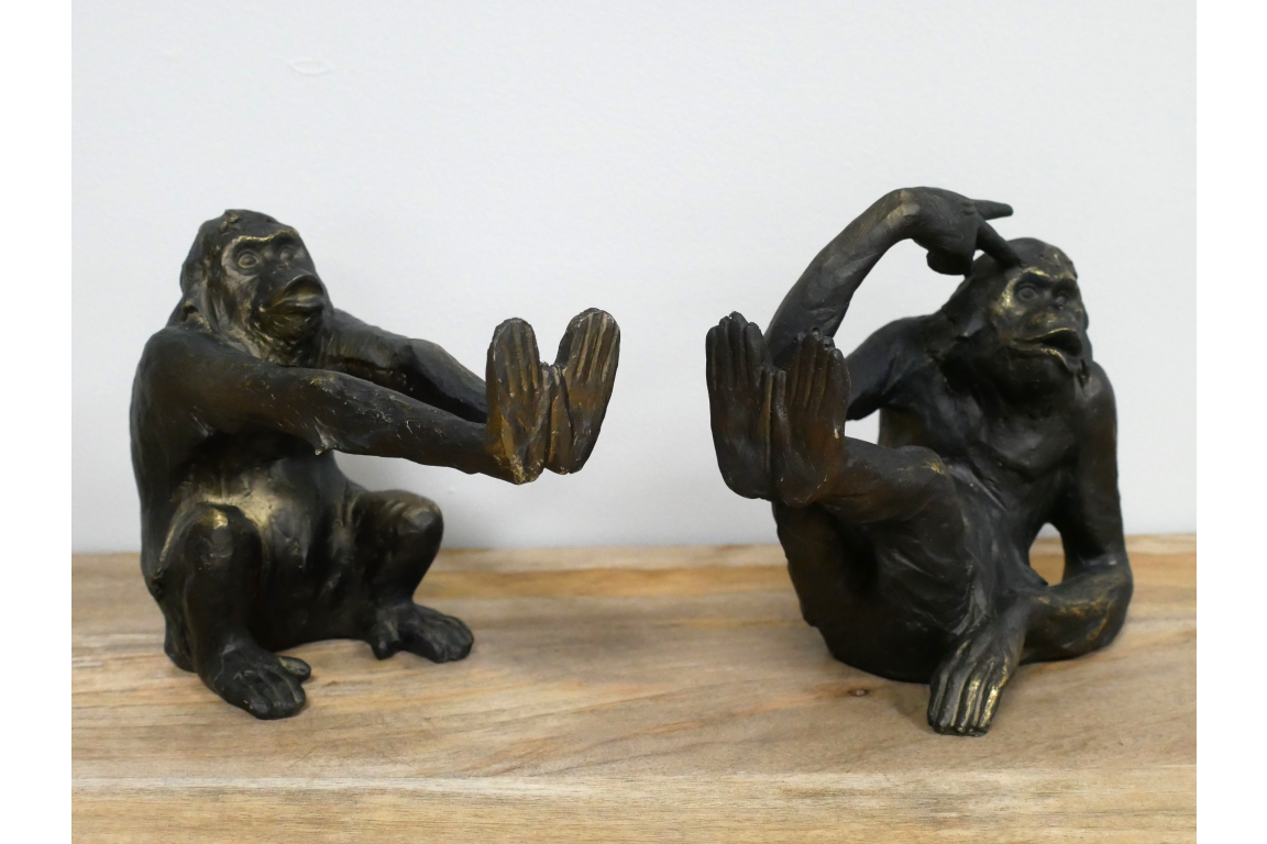 Decorative Ape Bookends