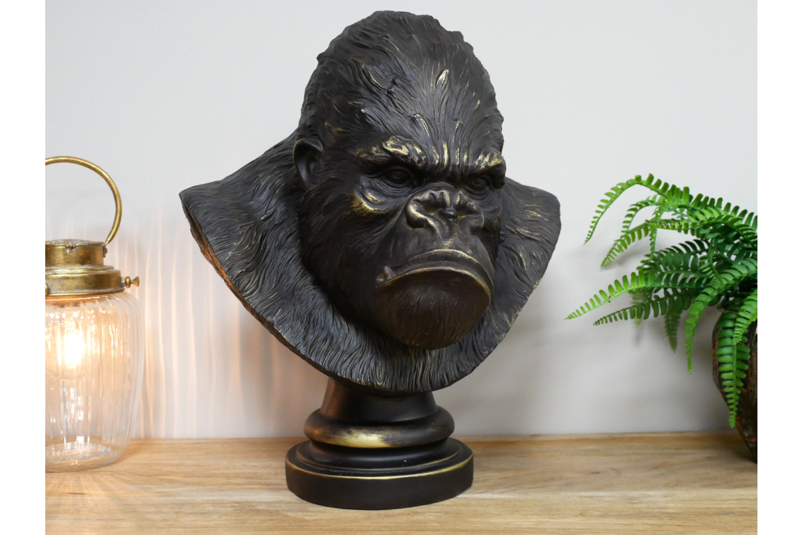 Gorilla Bust Head