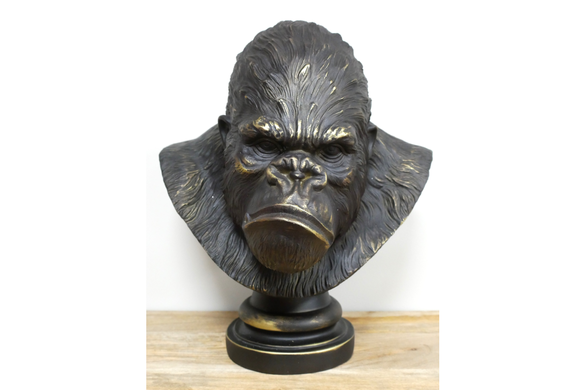 Gorilla Bust Head