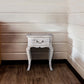 French Shabby Chic White-wash Wooden Side Table