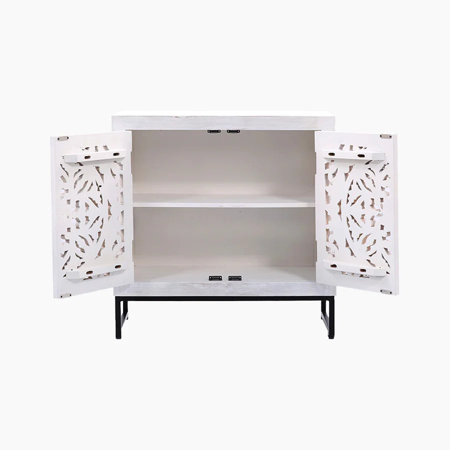 Mandala Two Door Wooden Cabinet