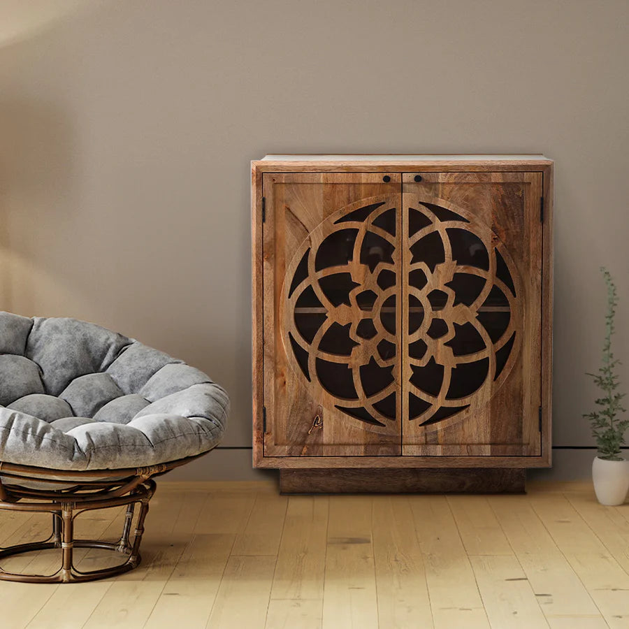 Flower Of Life Two Door Cabinet