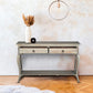 Sally Cottage Style Two Drawer Wooden Console Table