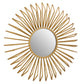 Matera Gold Sunburst Metal Wall Mirror