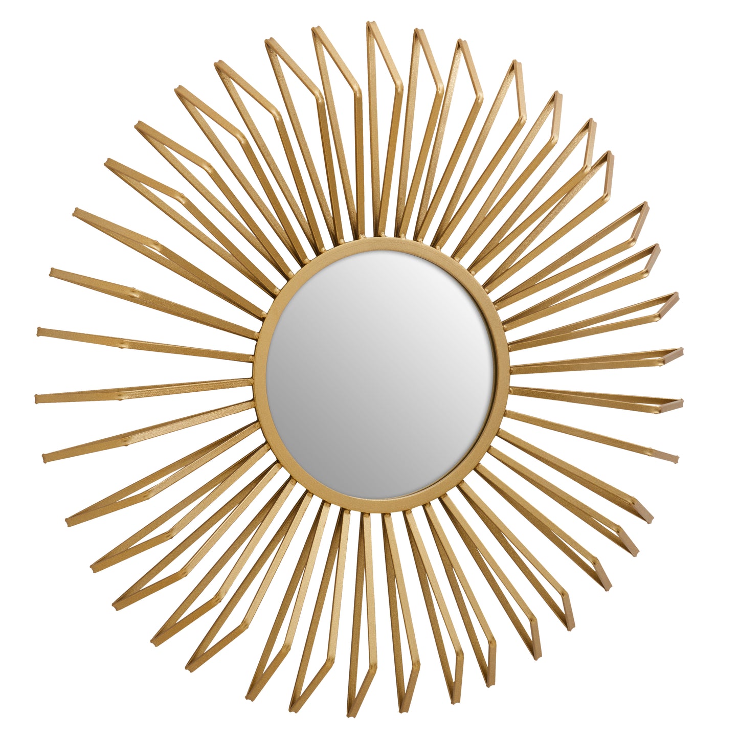 Matera Gold Sunburst Metal Wall Mirror