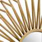 Matera Gold Sunburst Metal Wall Mirror