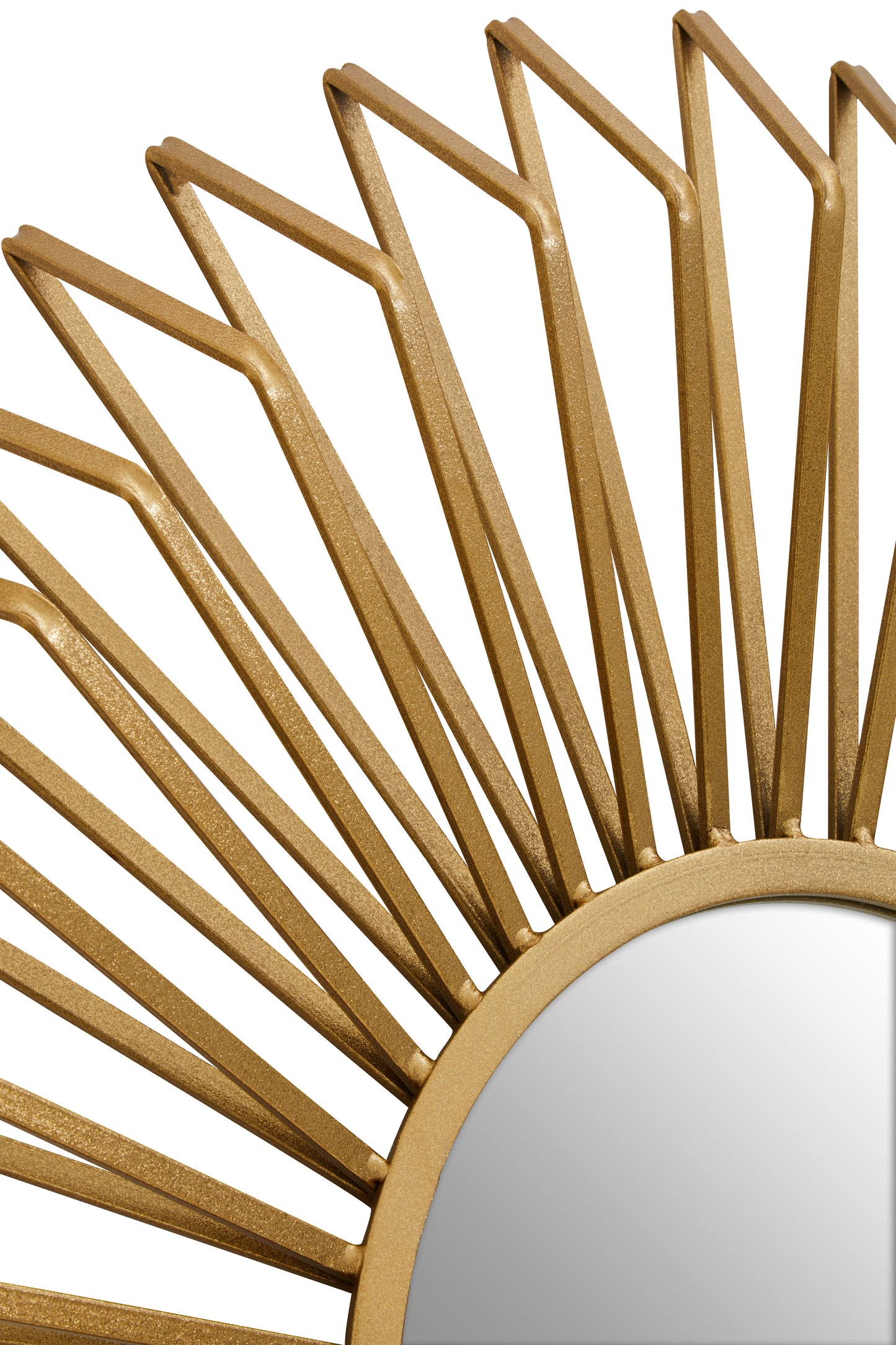 Matera Gold Sunburst Metal Wall Mirror