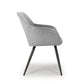 Marina Brushed Velvet Grey Dining Chair