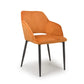 Nero Brushed Velvet Burnt Orange Dining Chair