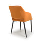 Nero Brushed Velvet Burnt Orange Dining Chair