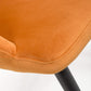 Nero Brushed Velvet Burnt Orange Dining Chair