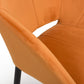 Nero Brushed Velvet Burnt Orange Dining Chair