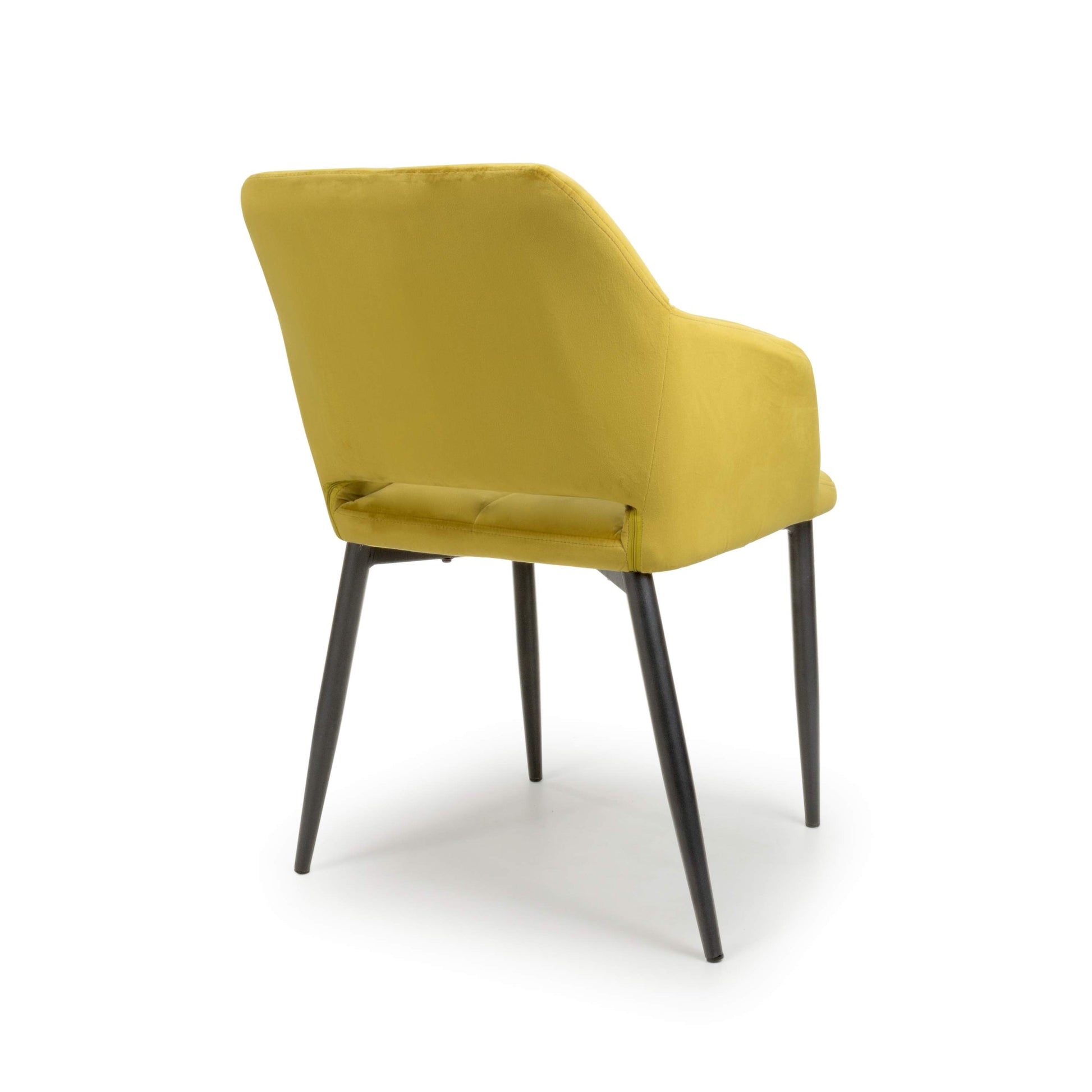 Nero Brushed Velvet Lime Gold Dining Chair