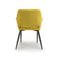 Nero Brushed Velvet Lime Gold Dining Chair