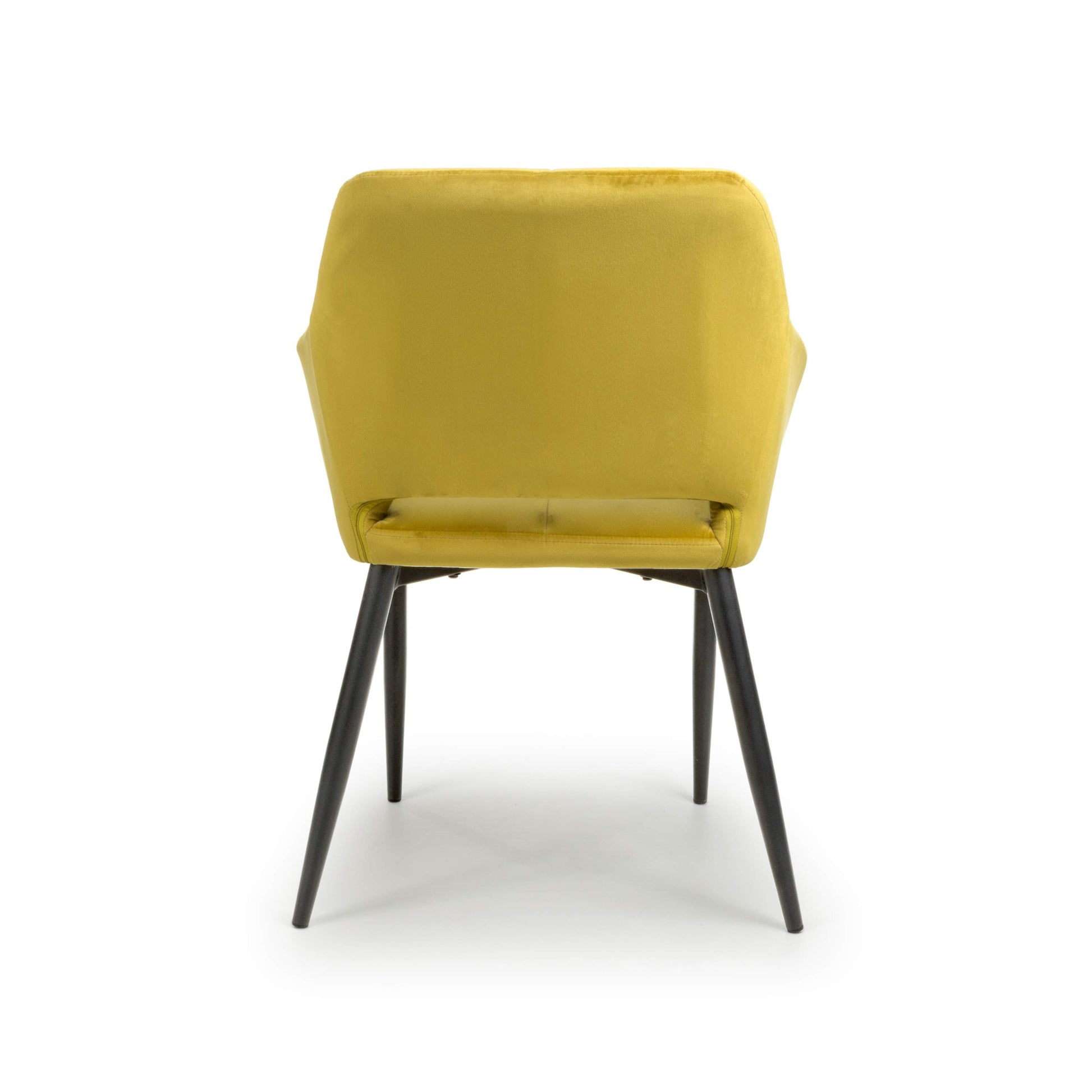 Nero Brushed Velvet Lime Gold Dining Chair