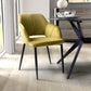 Nero Brushed Velvet Lime Gold Dining Chair