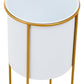 Trosa Large White And Gold Floor Standing Planter