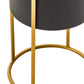 Trosa Small Black And Gold Floor Standing Planter