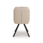 Arnhem Swivel Leather Effect Cream Dining Chair