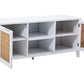 Sherman White Wood Media Unit