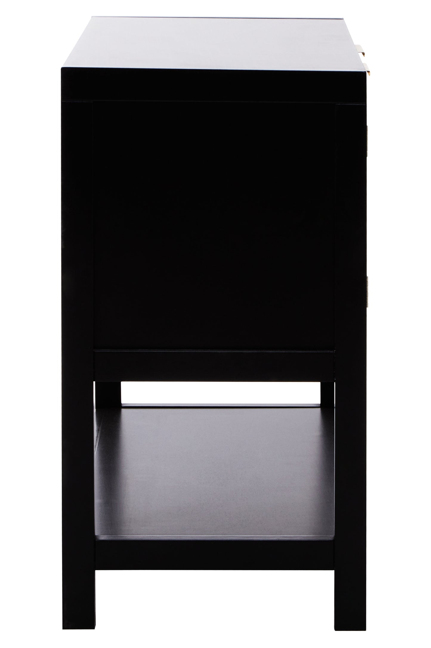 Sherman Black Wood Side Cabinet