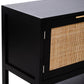 Sherman Black Wood Side Cabinet