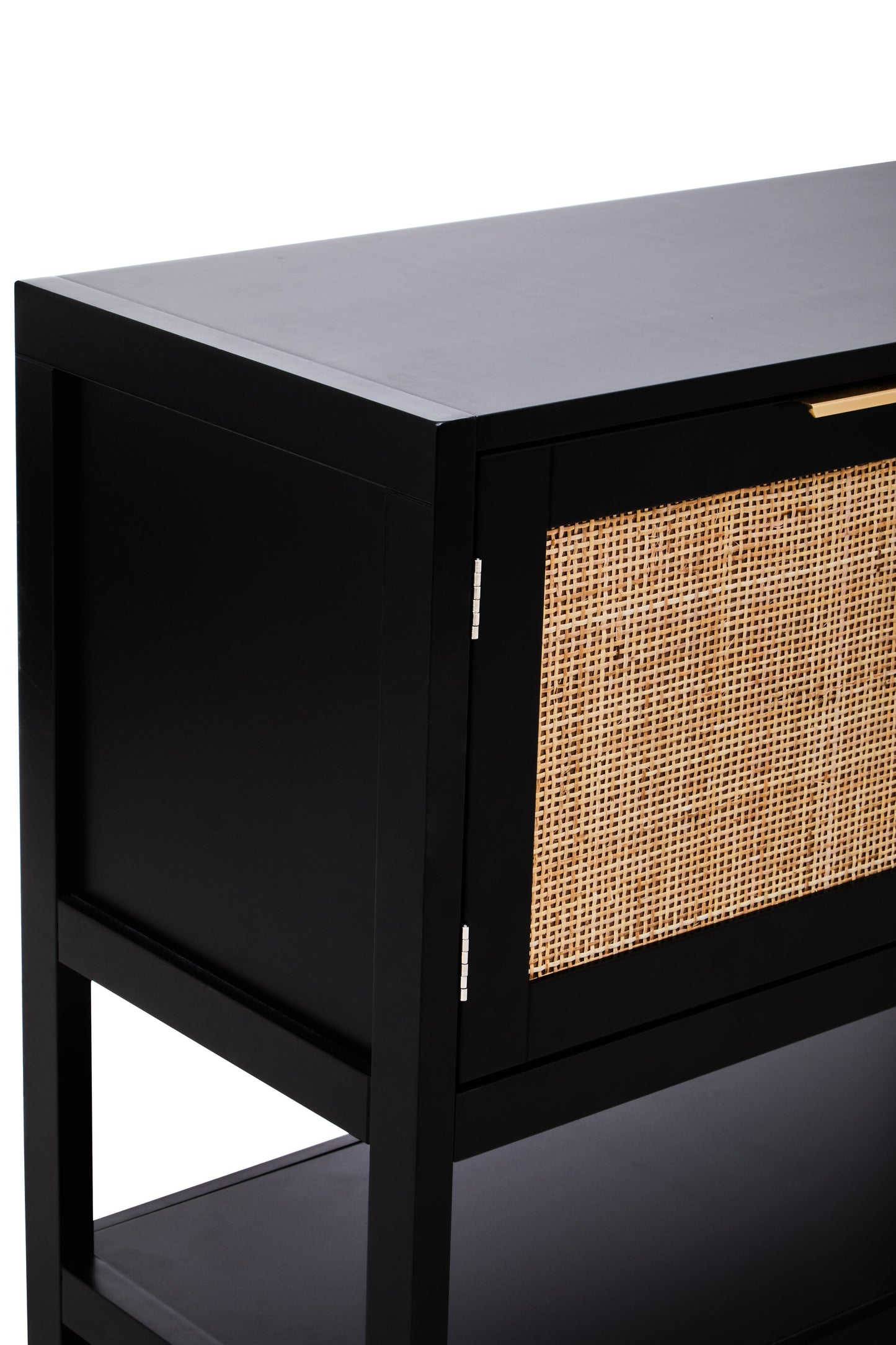 Sherman Black Wood Side Cabinet