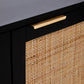 Sherman Black Wood Side Cabinet