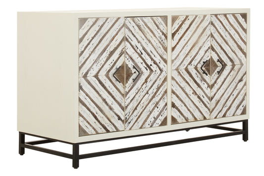 Lombok Wood Pattern Door Sideboard