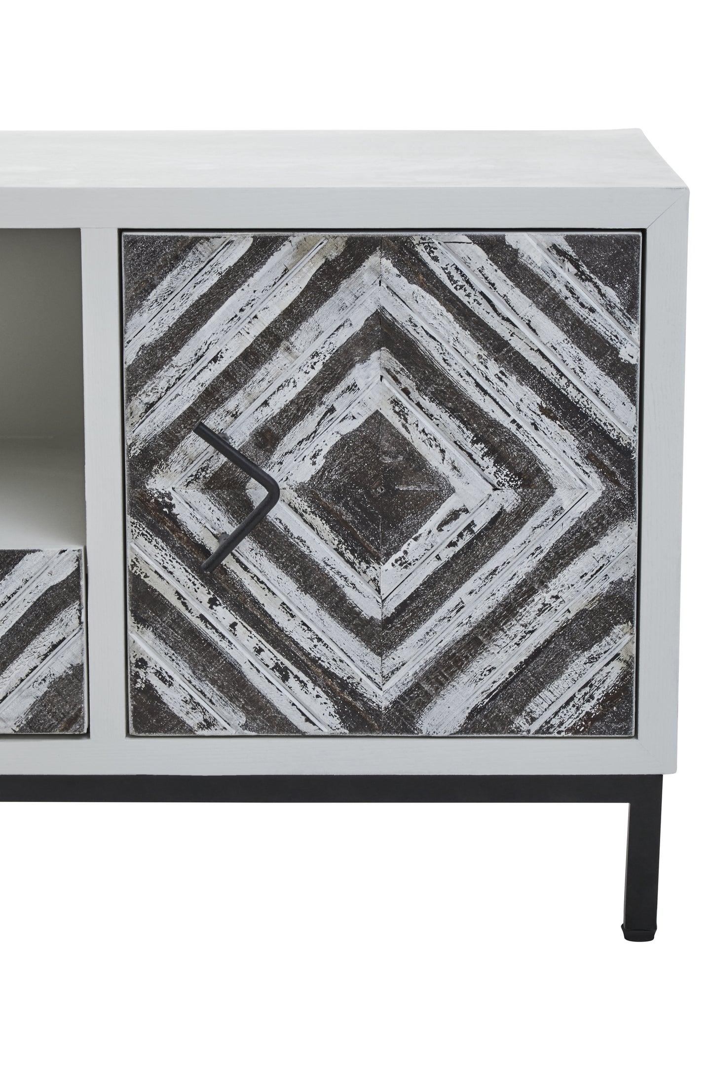 Lombok White Frame Media Unit