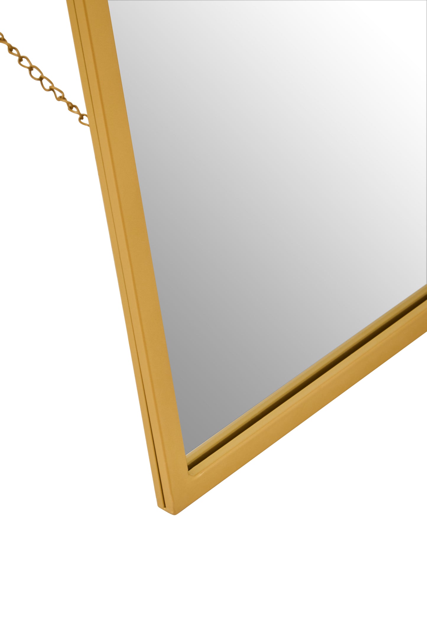 Avento Gold Finish Floor Mirror