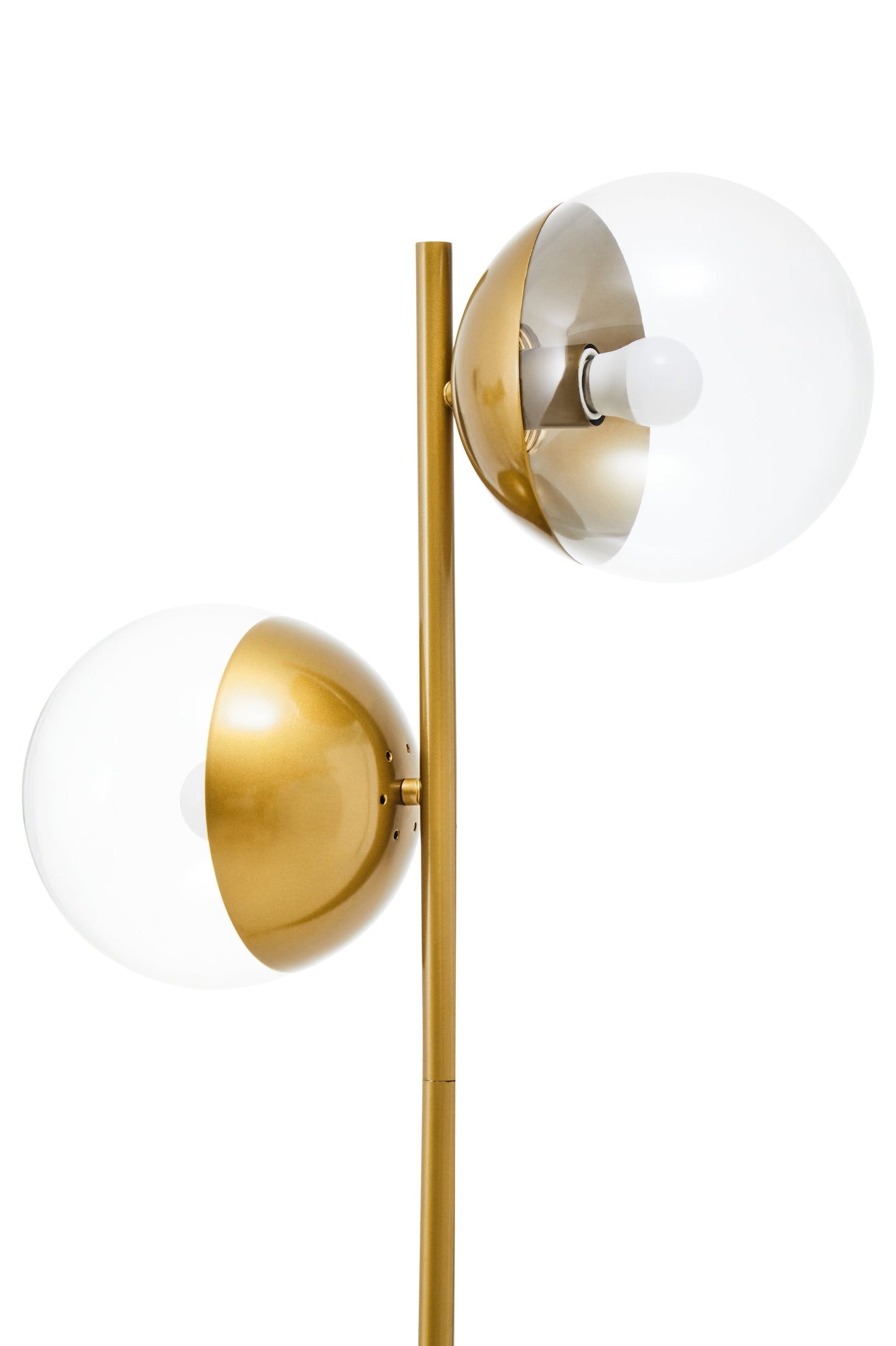 Revive 2 Bulb Gold Finish Metal Floor Lamp