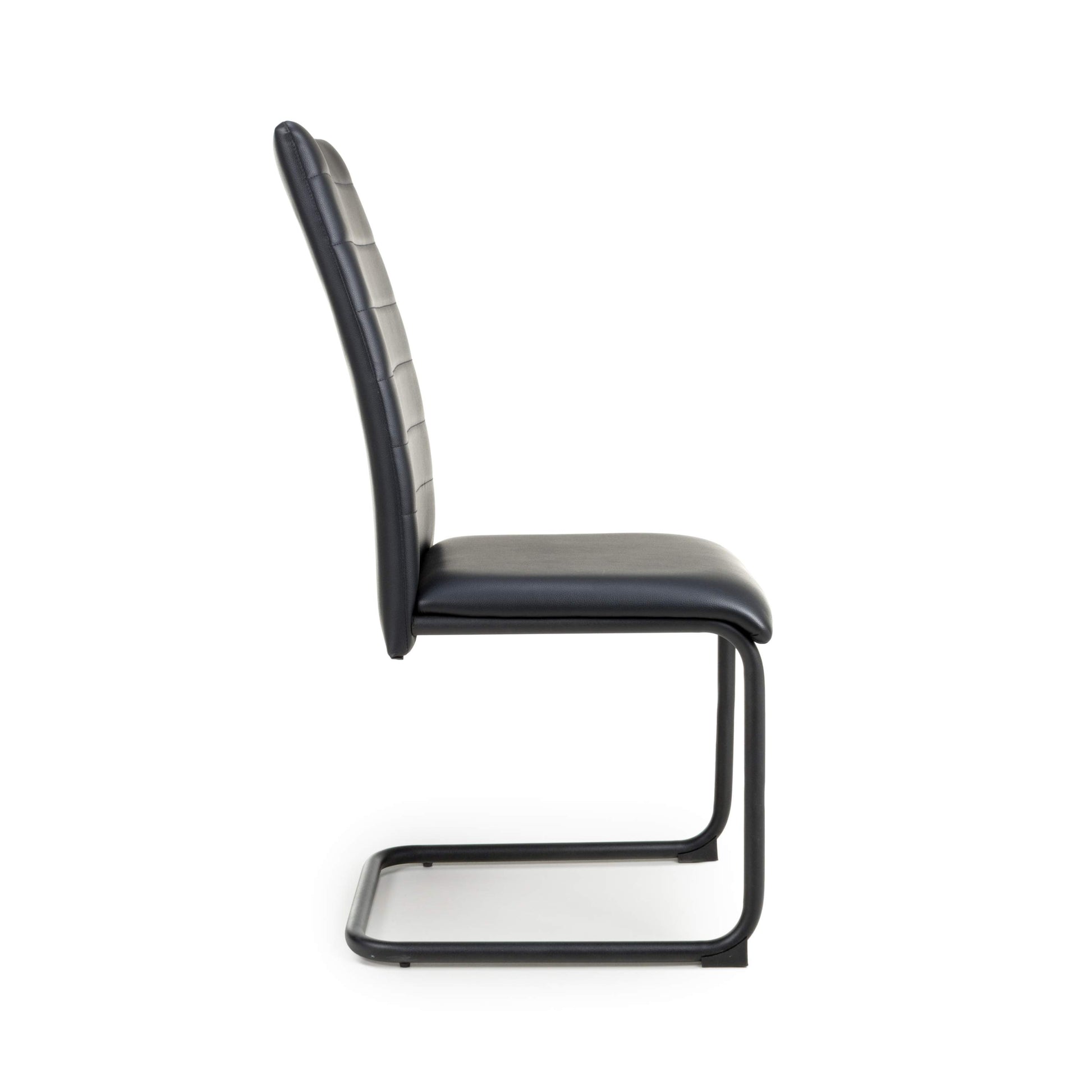 Carlisle Leather Effect Black Dining Chair