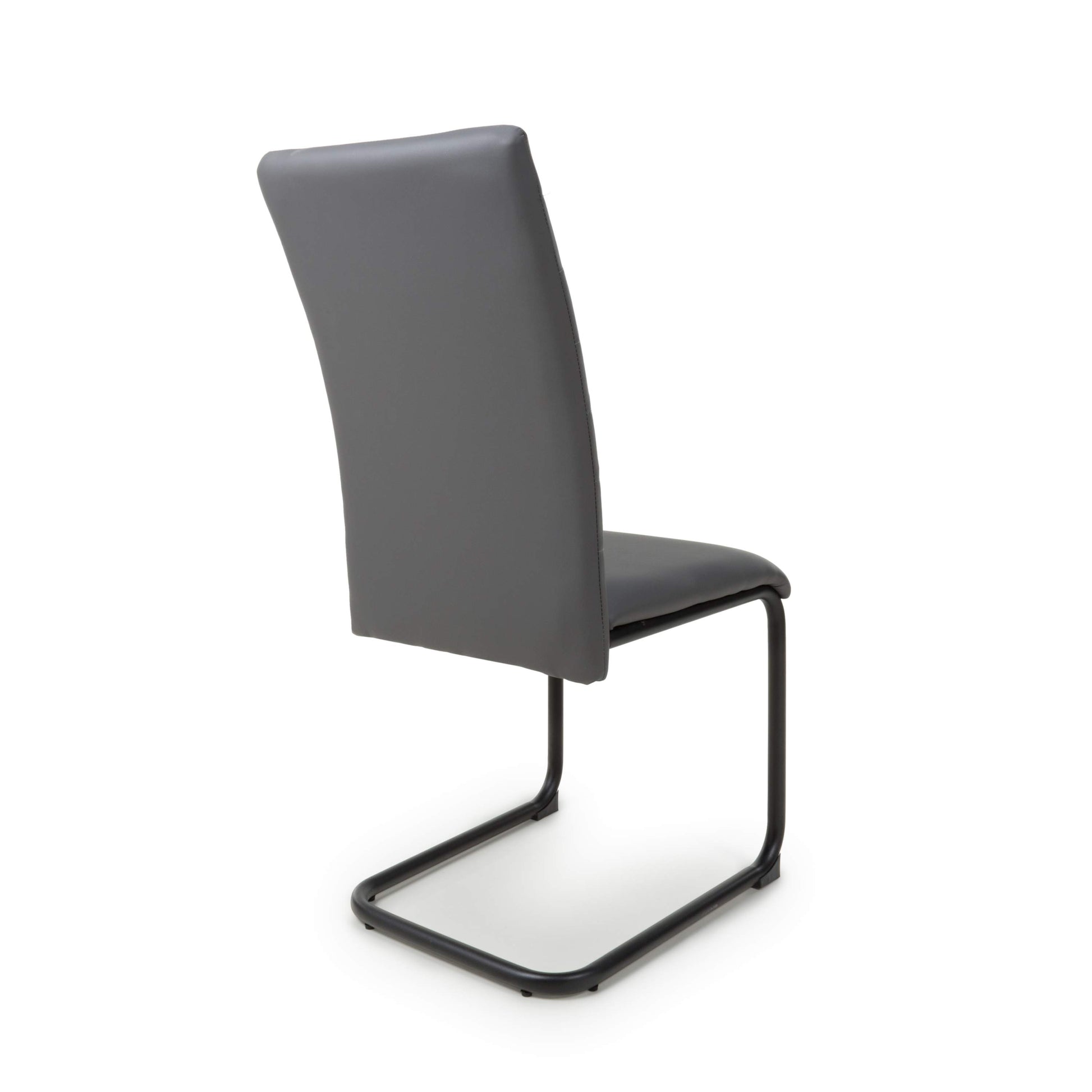 Carlisle Leather Effect Grey Dining Chair