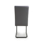 Carlisle Leather Effect Grey Dining Chair